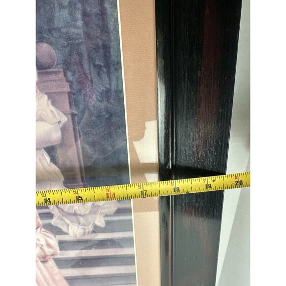 Victorian Lithograph Framed Picture "Butterflies" Mother And Child - Picture 4 of 10